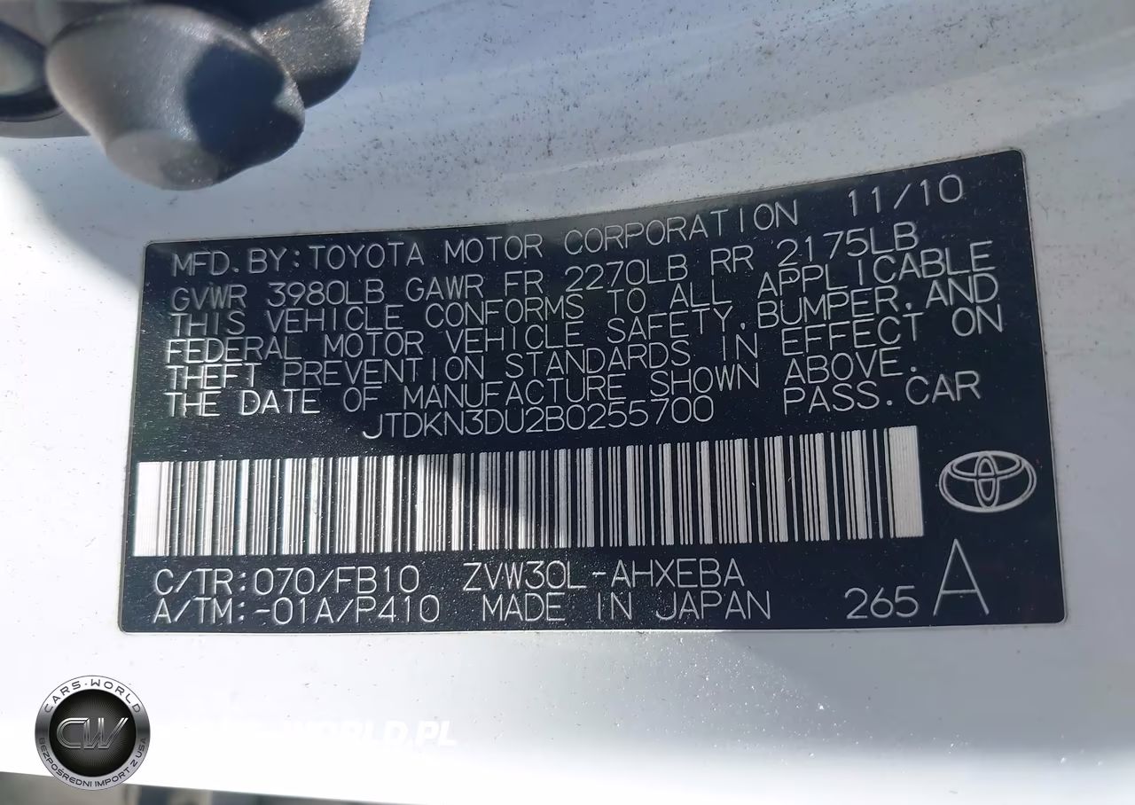 2011 Toyota Prius Three VIN:JTDKN3DU2B0255700 - 9