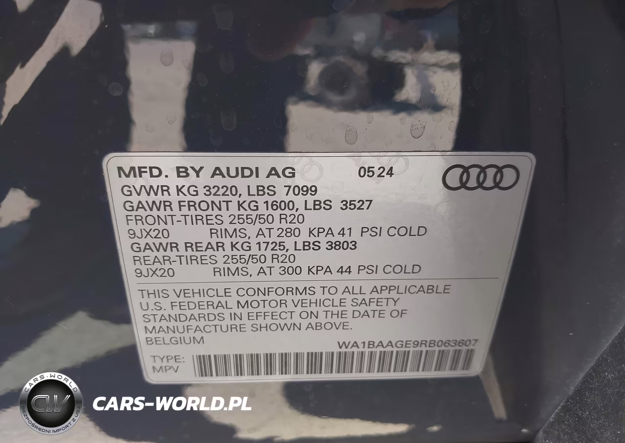 2024 Audi Q8 E-Tron S Line Premium Quattro VIN:WA1BAAGE9RB063607 - 9