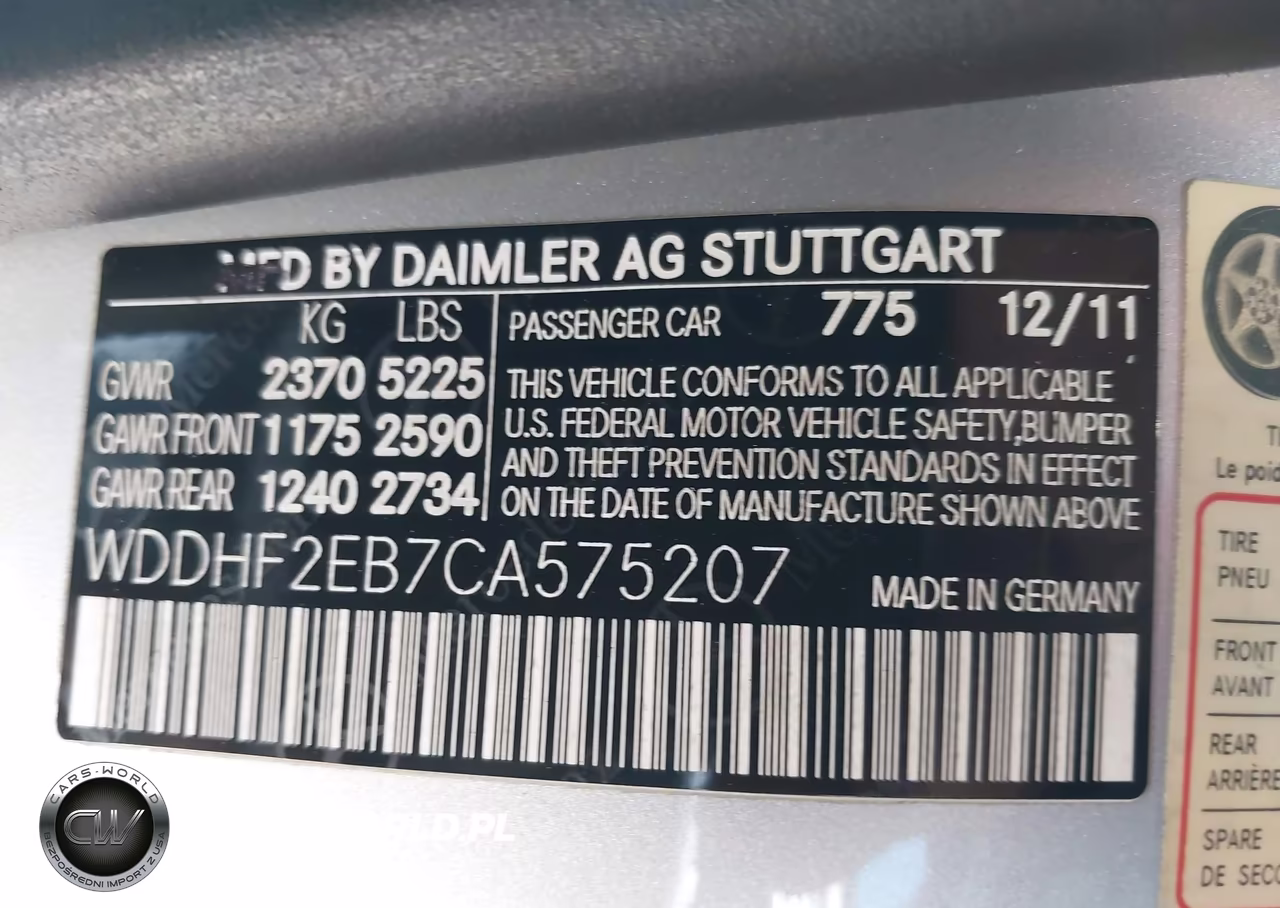 2012 Mercedes-Benz E 350 Bluetec VIN:WDDHF2EB7CA575207 - 9