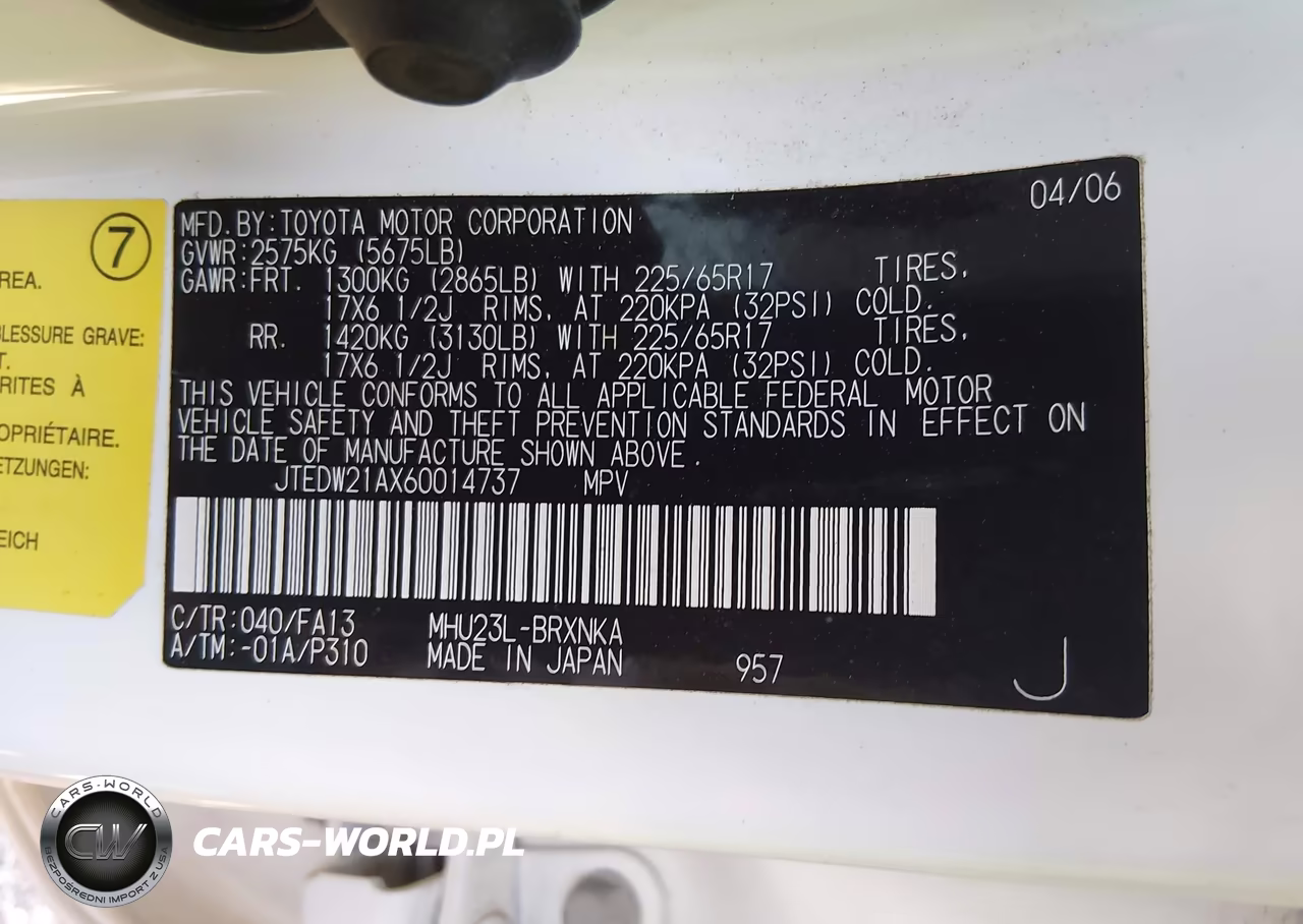 2006 Toyota Highlander Hybrid V6 VIN:JTEDW21AX60014737 - 9