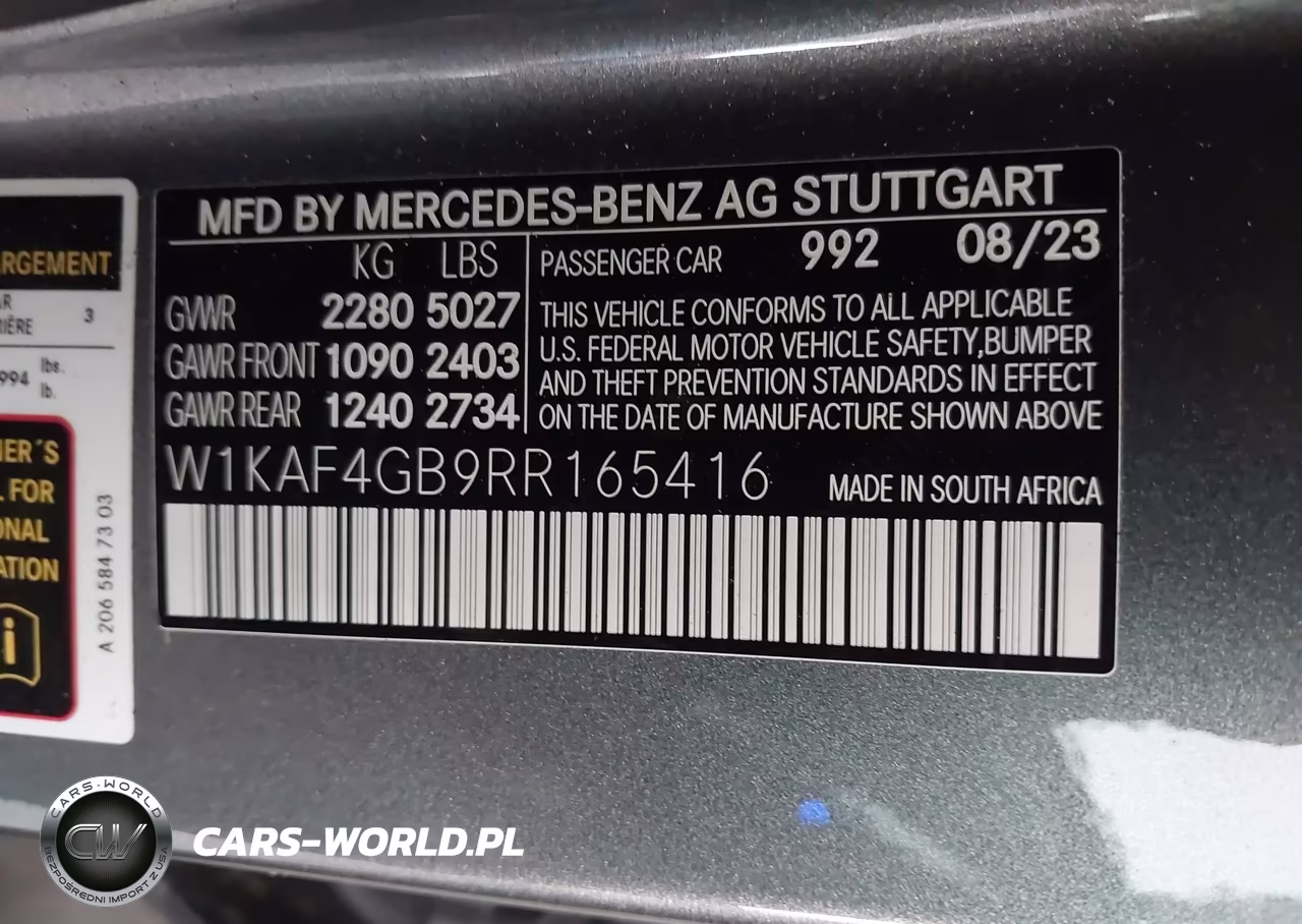 2024 Mercedes-Benz C 300 VIN:W1KAF4GB9RR165416 - 9