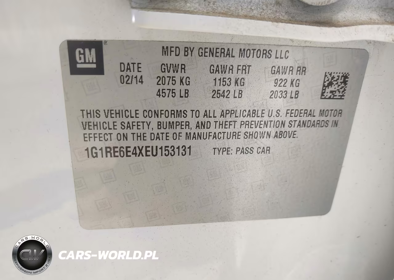 2014 Chevrolet Volt VIN:1G1RE6E4XEU153131 - 9