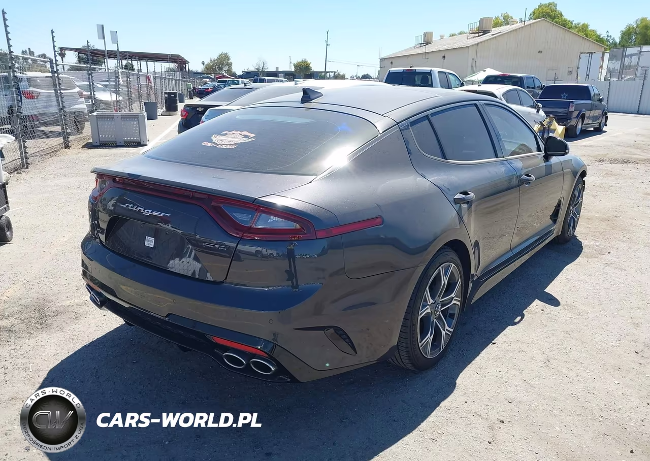 2021 Kia Stinger Gt-Line VIN:KNAE15LAXM6098250 - 4