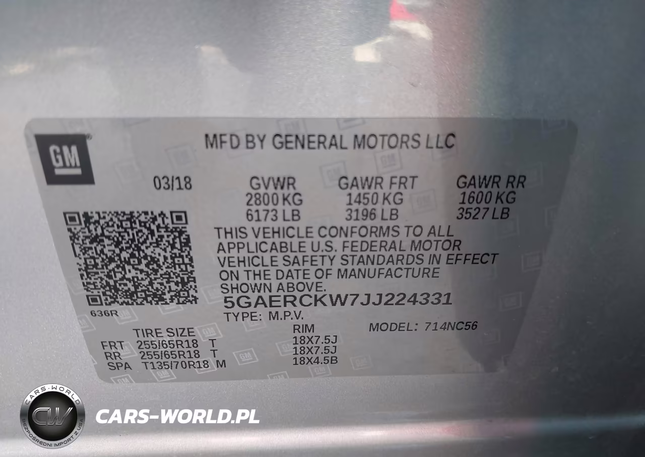 2018 Buick Enclave Premium VIN:5GAERCKW7JJ224331 - 9