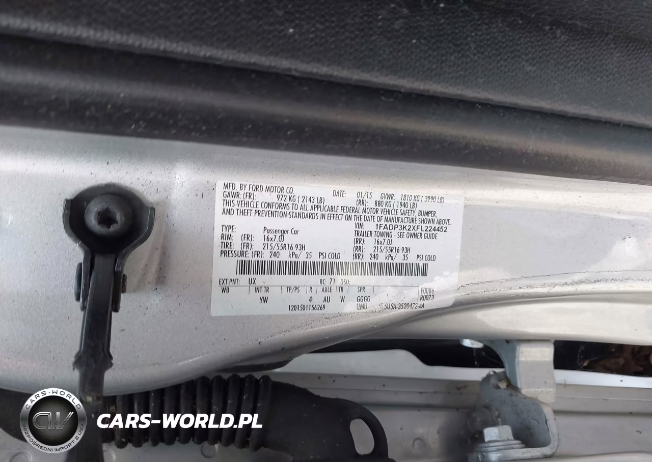 2015 Ford Focus Se VIN:1FADP3K2XFL224452 - 9