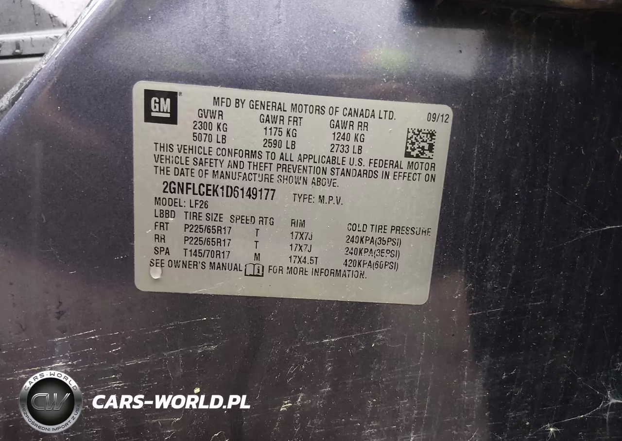 2013 Chevrolet Equinox Ls VIN:2GNFLCEK1D6149177 - 9