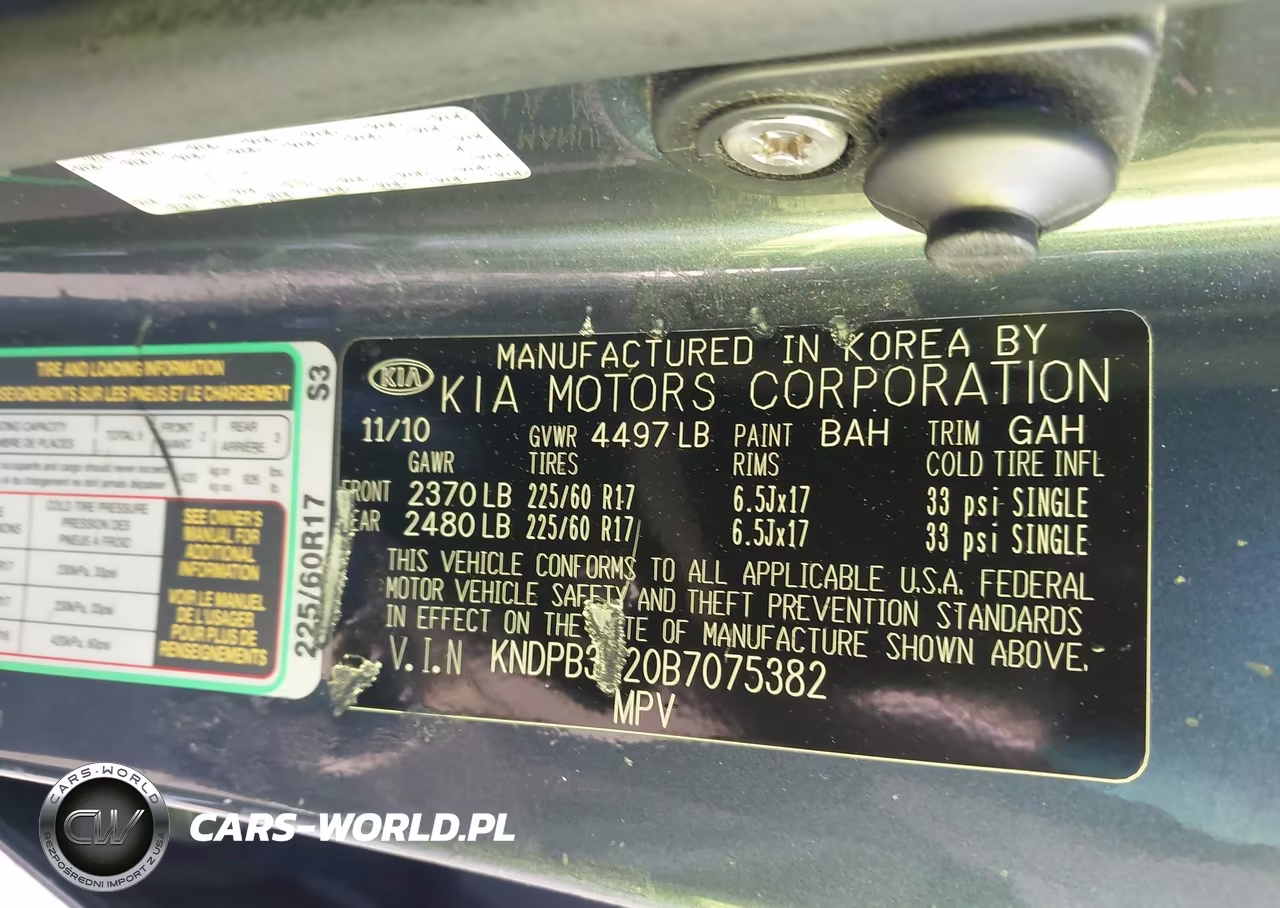 2011 Kia Sportage Lx VIN:KNDPB3A20B7075382 - 9