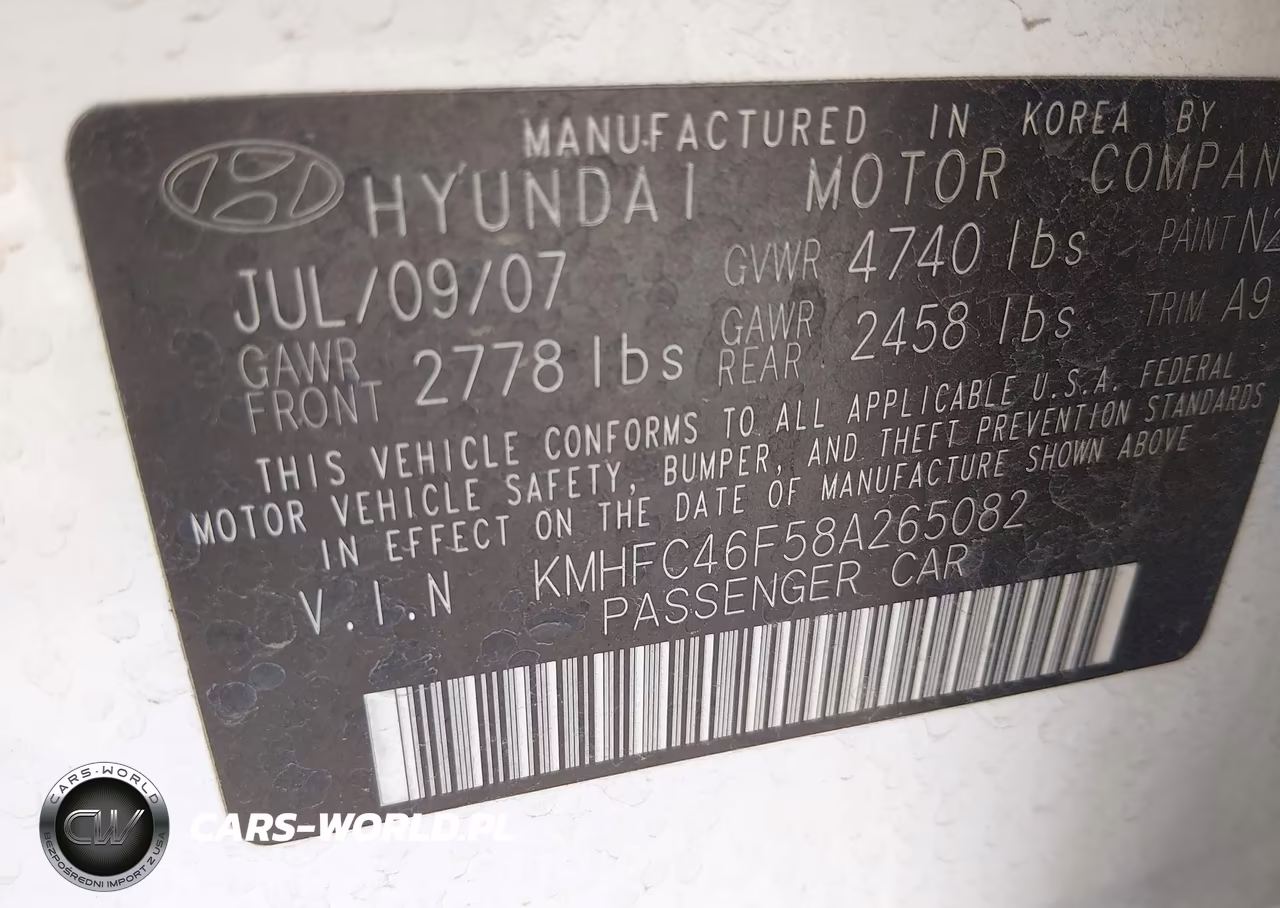 2008 Hyundai Azera Limited VIN:KMHFC46F58A265082 - 9
