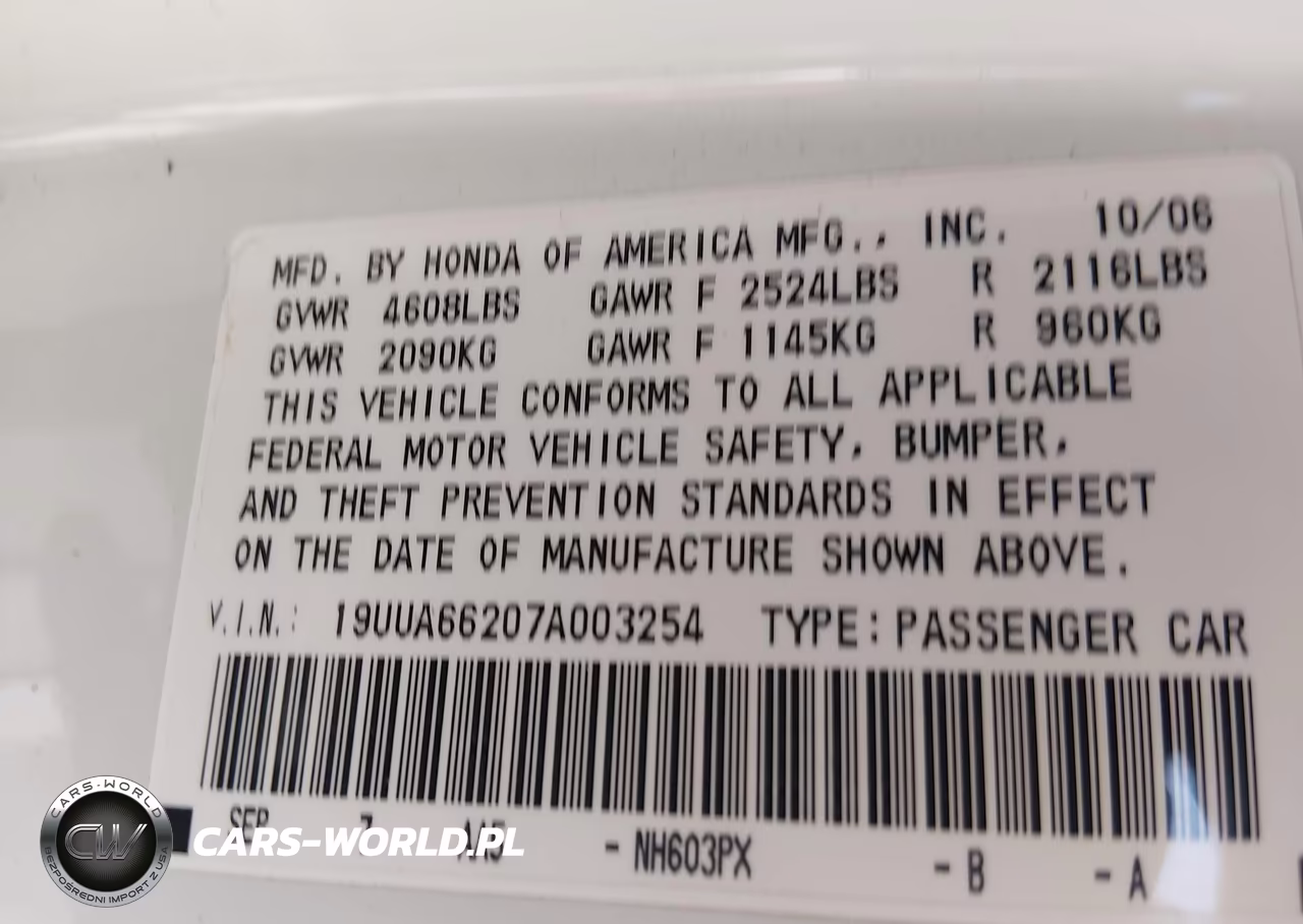 2007 Acura Tl 3.2 VIN:19UUA66207A003254 - 9