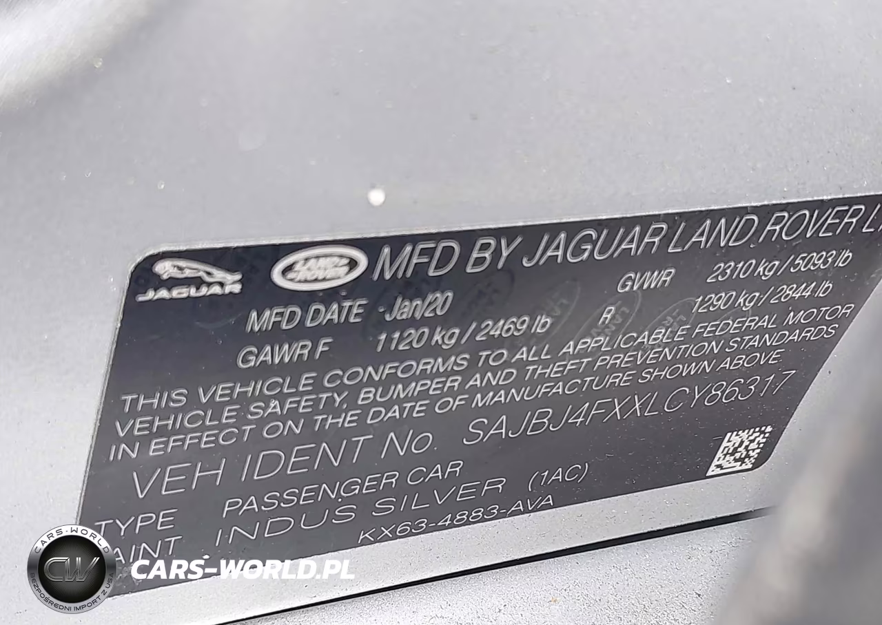 2020 Jaguar Xf 25T Premium Awd Automatic VIN:SAJBJ4FXXLCY86317 - 9