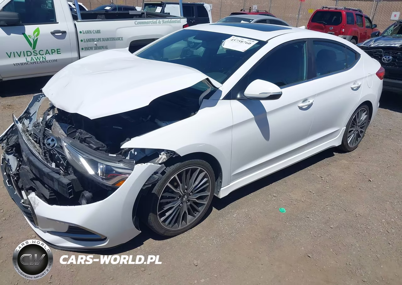2018 Hyundai Elantra Sport VIN:KMHD04LB5JU504555 - 2