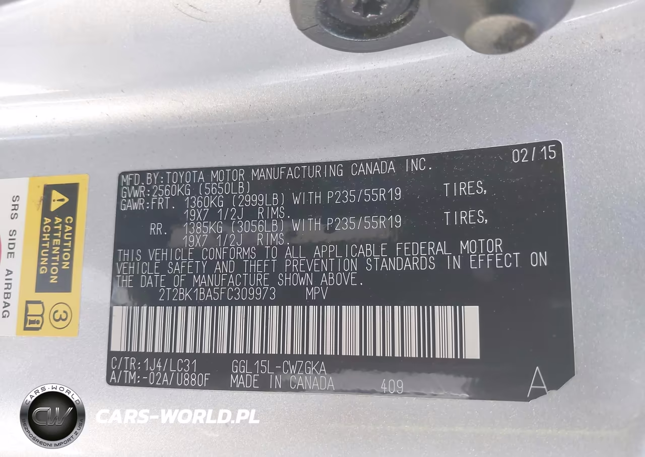 2015 Lexus Rx 350 F Sport VIN:2T2BK1BA5FC309973 - 9