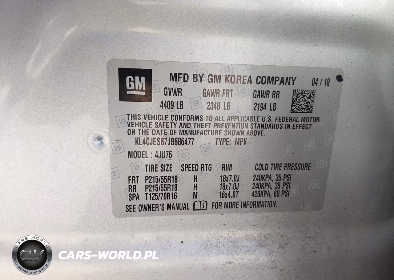 2018 Buick Encore Preferred VIN:KL4CJESB7JB686477 - 9