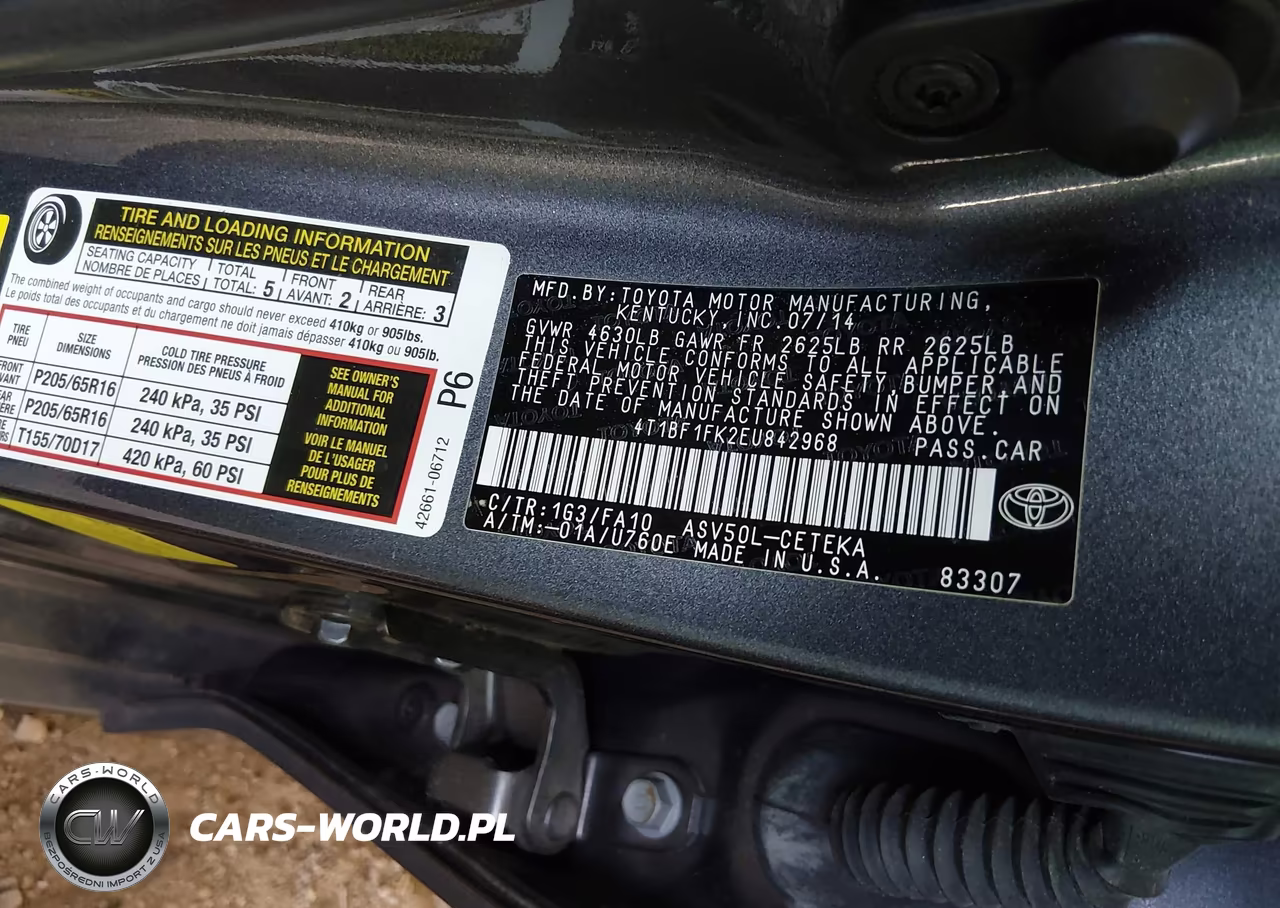 2014 Toyota Camry L VIN:4T1BF1FK2EU842968 - 9