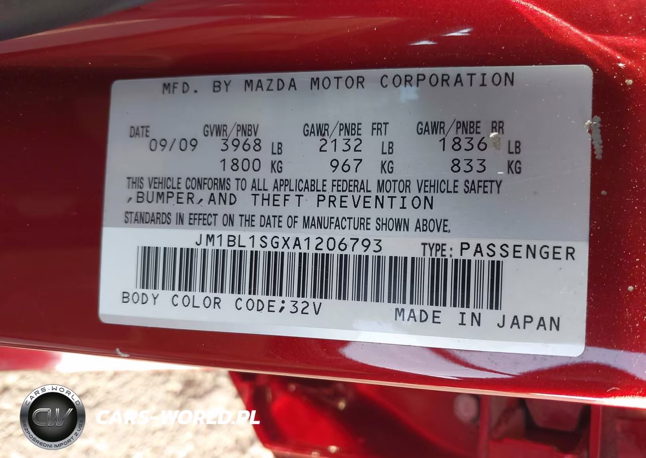 2010 Mazda Mazda3 I Touring VIN:JM1BL1SGXA1206793 - 9