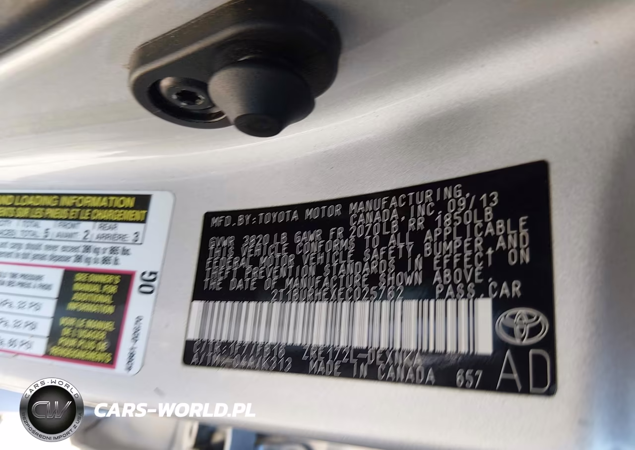 2014 Toyota Corolla Le Plus VIN:2T1BURHEXEC025762 - 9