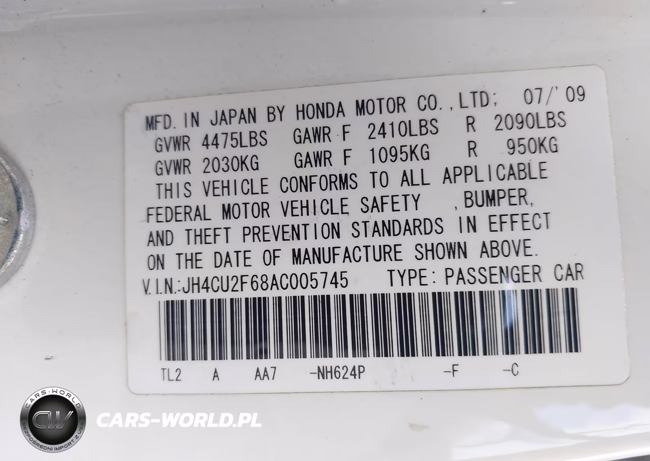 2010 Acura Tsx 2.4 VIN:JH4CU2F68AC005745 - 9