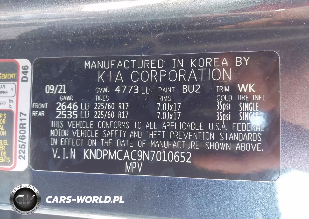 2022 Kia Sportage Lx VIN:KNDPMCAC9N7010652 - 9