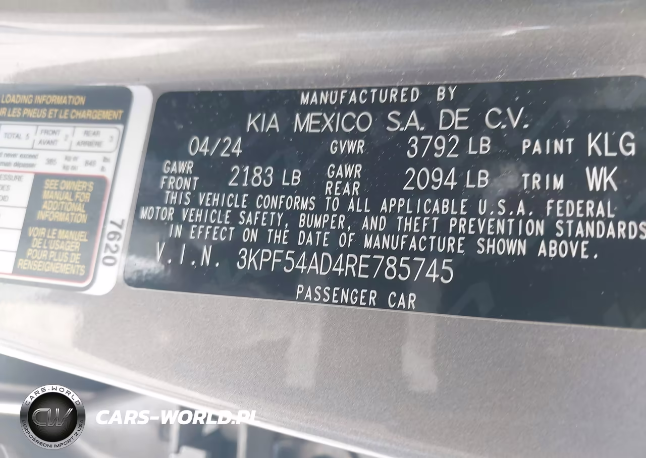 2024 Kia Forte Gt-Line VIN:3KPF54AD4RE785745 - 9