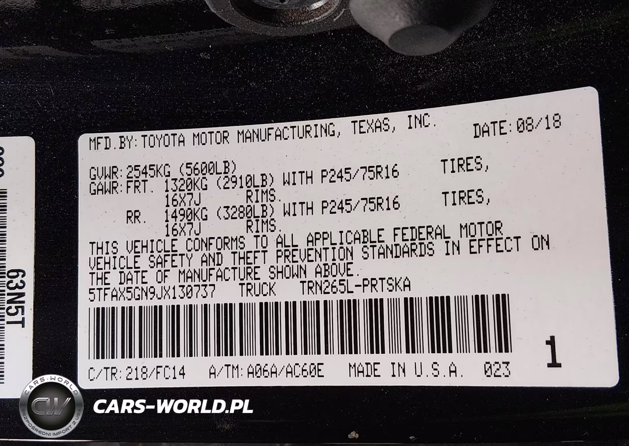 2018 Toyota Tacoma Sr5 VIN:5TFAX5GN9JX130737 - 9