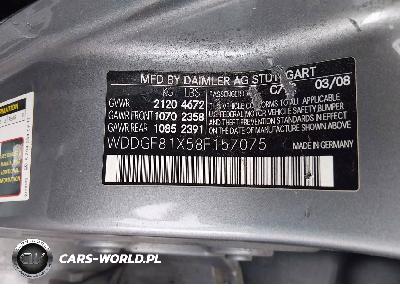 2008 Mercedes-Benz C 300 Luxury 4Matic-Sport 4Matic VIN:WDDGF81X58F157075 - 9