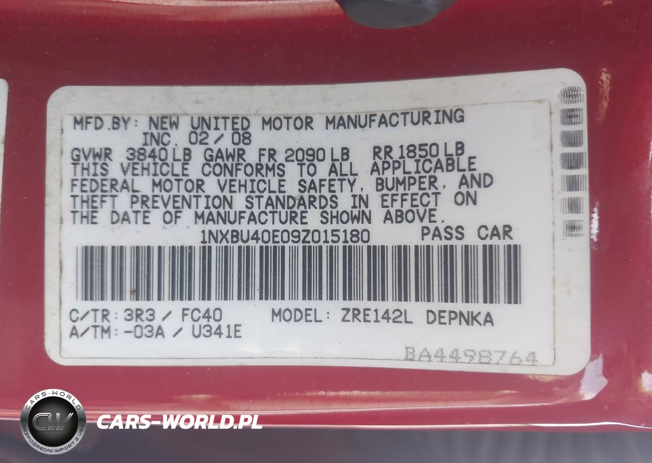 2009 Toyota Corolla Xle VIN:1NXBU40E09Z015180 - 9