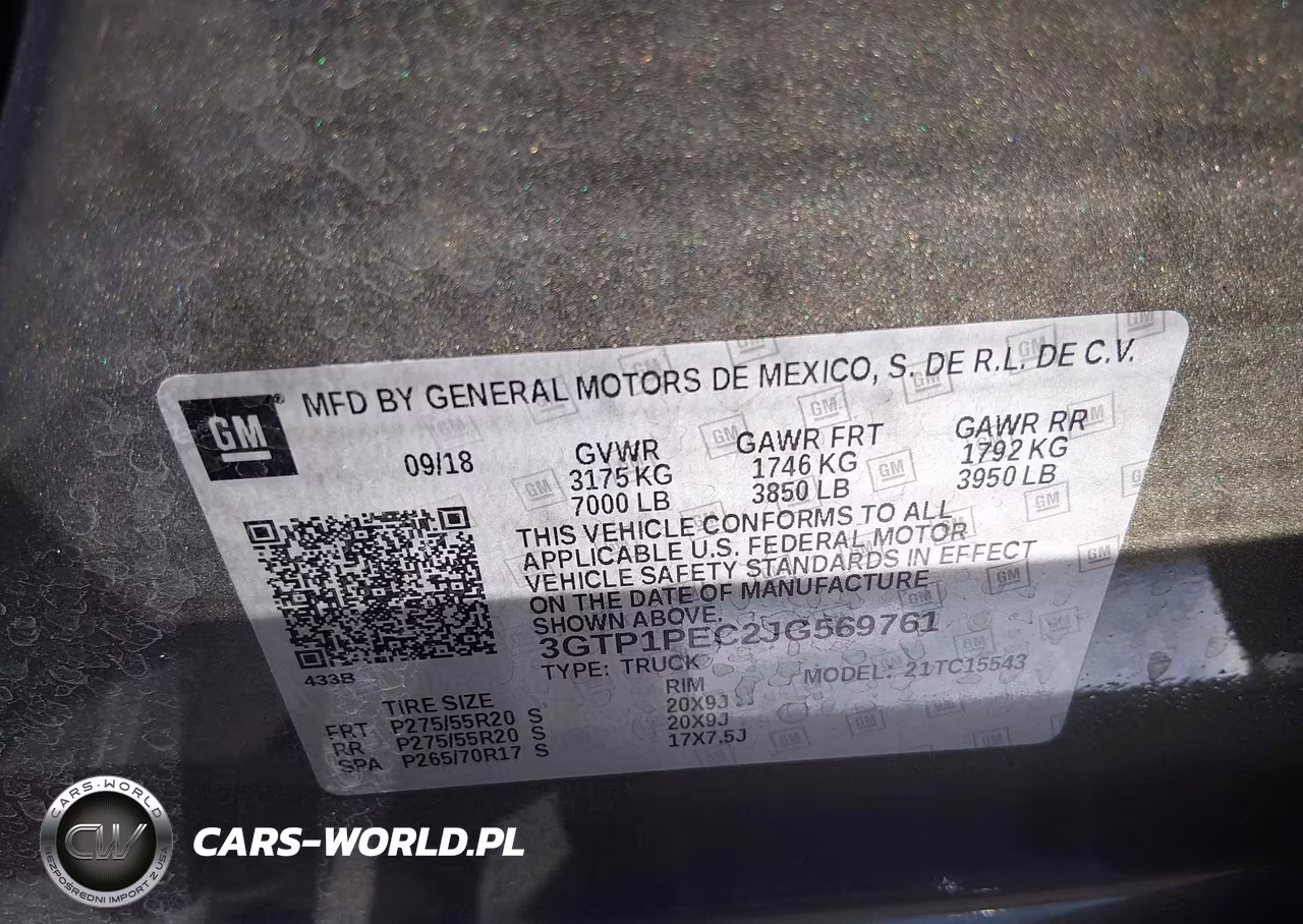 GMC SIERRA C15 VIN:3GTP1PEC2JG569761 - 9