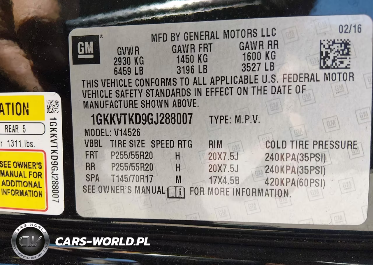 2016 GMC Acadia Denali VIN:1GKKVTKD9GJ288007 - 9