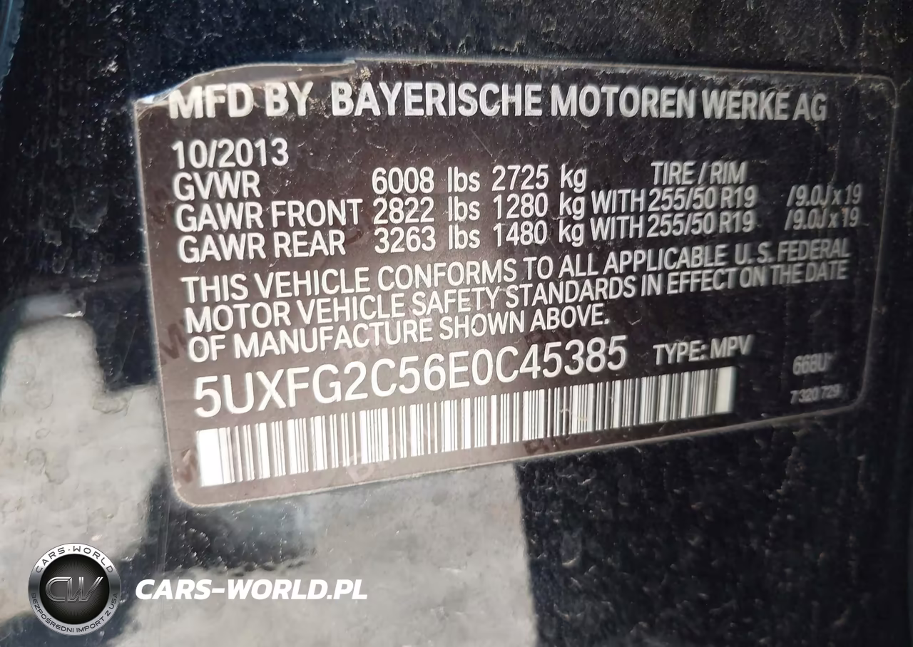 2014 BMW X6 xDrive35I VIN:5UXFG2C56E0C45385 - 9