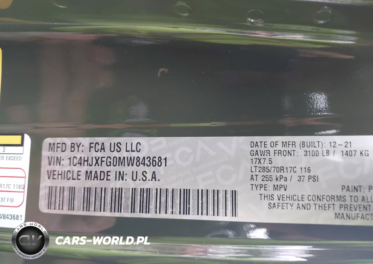 2021 Jeep Wrangler Unlimited Rubicon 4X4 VIN:1C4HJXFG0MW843681 - 9