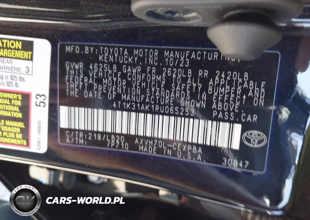 2024 Toyota Camry Hybrid Xse VIN:4T1K31AK1RU065253 - 9