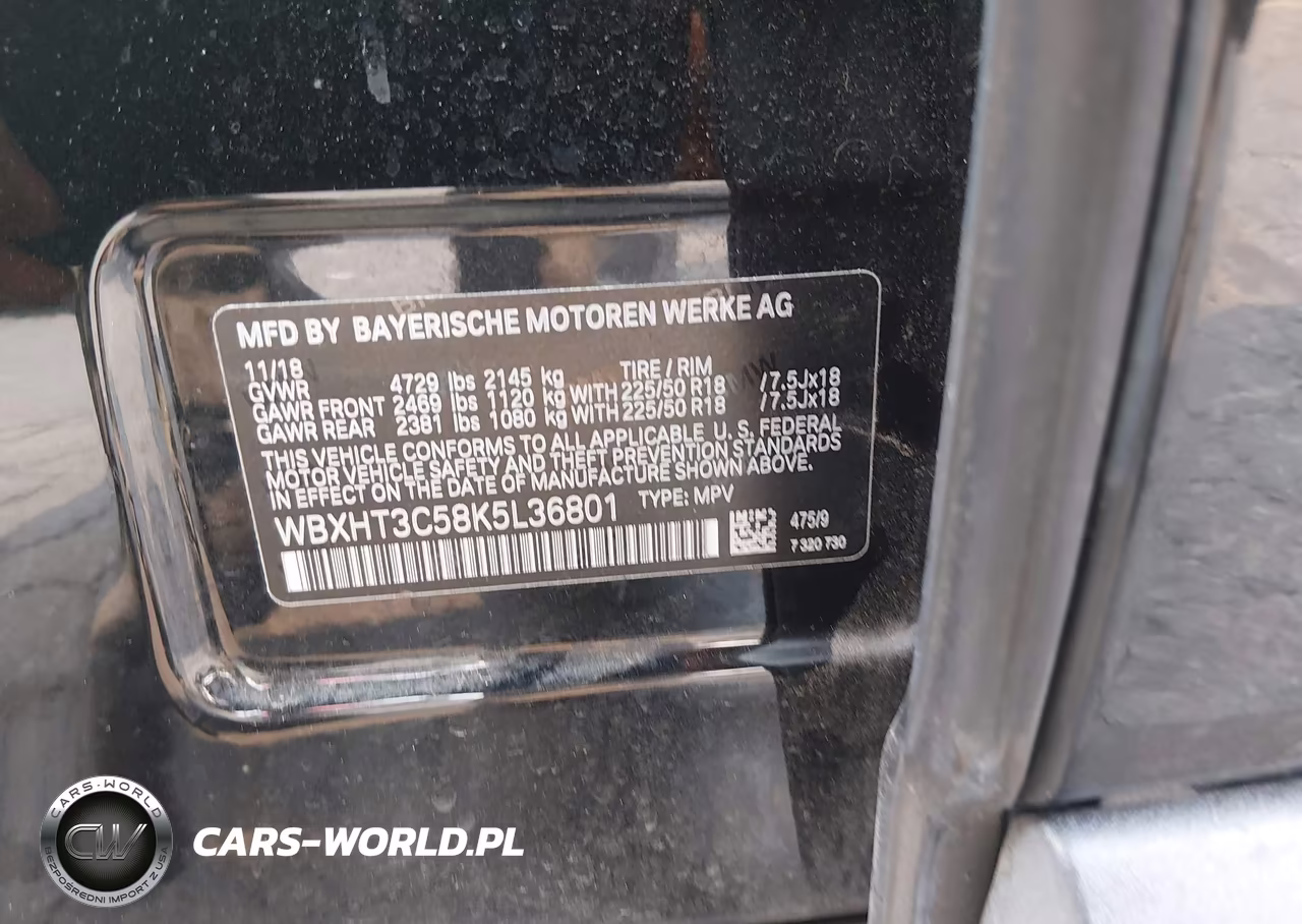 2019 BMW X1 xDrive28I VIN:WBXHT3C58K5L36801 - 9