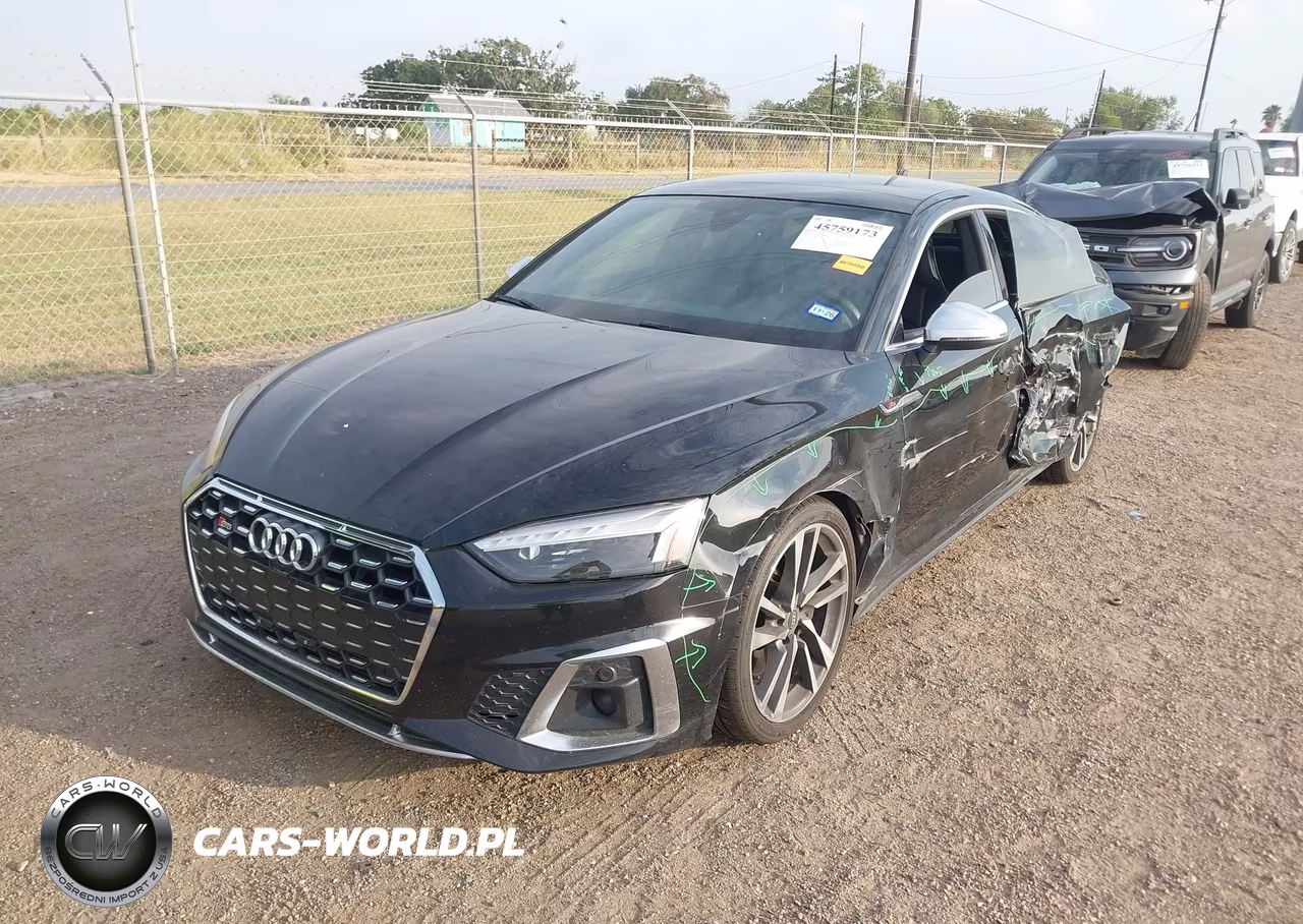 2022 Audi S5 Sportback Premium Tfsi Quattro Tiptronic VIN:WAUA4CF57NA032794 - 2