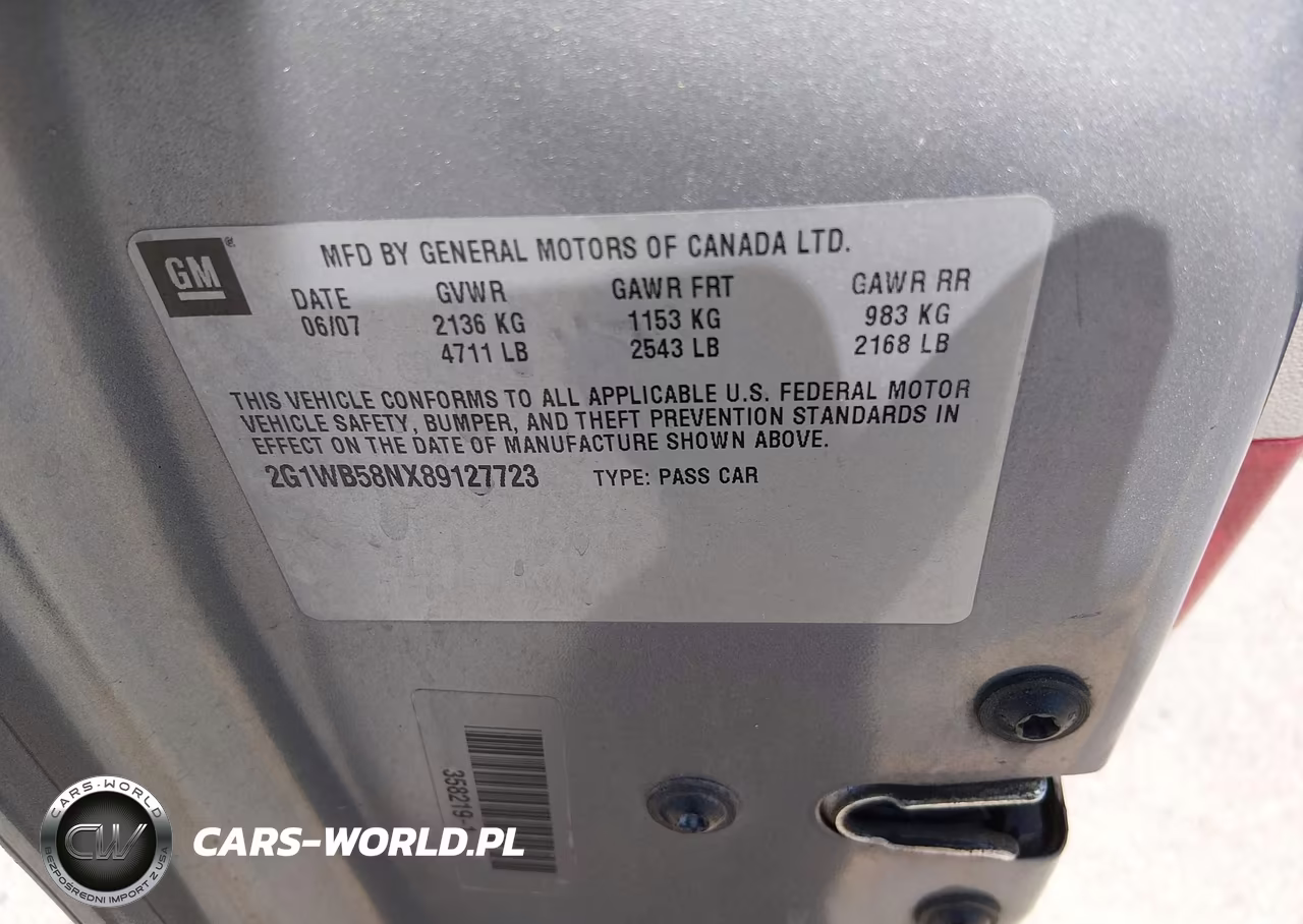 2008 Chevrolet Impala Ls VIN:2G1WB58NX89127723 - 9