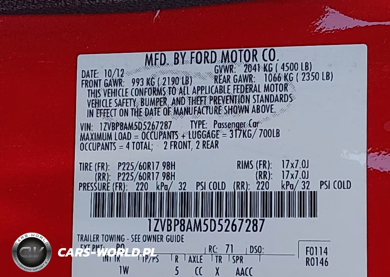 2013 Ford Mustang V6 VIN:1ZVBP8AM5D5267287 - 9