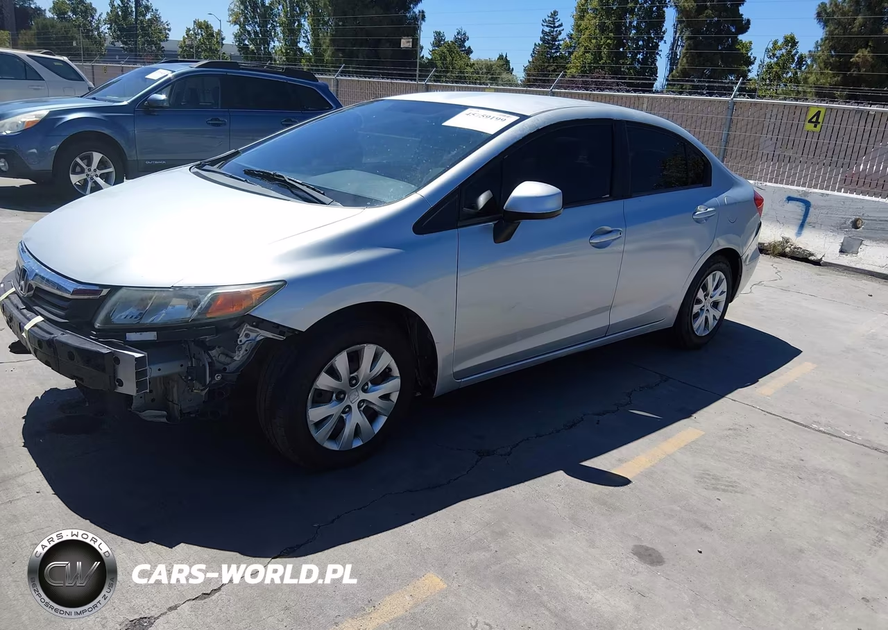 2012 Honda Civic Lx VIN:2HGFB2F58CH563608 - 2