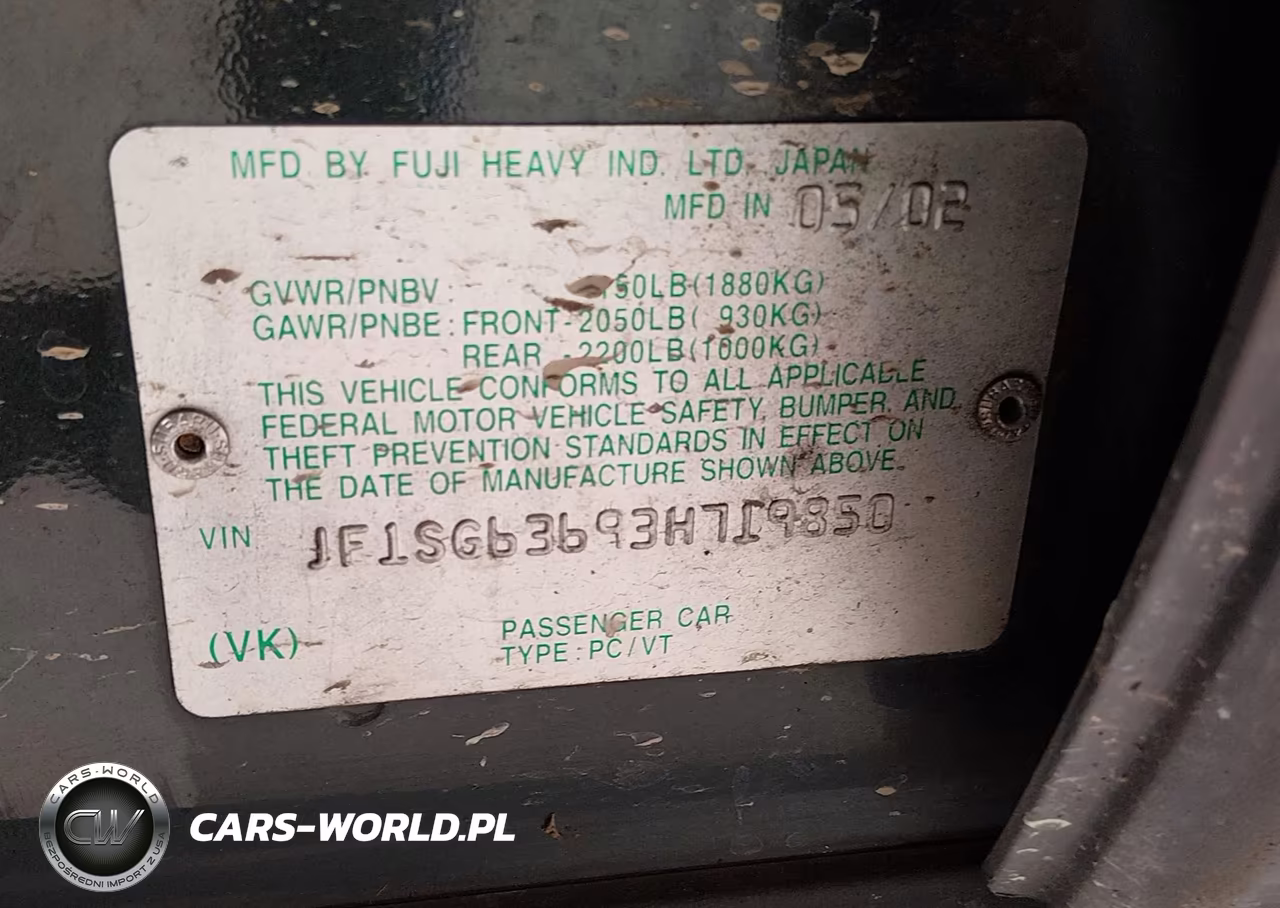 2003 Subaru Forester X VIN:JF1SG63693H719850 - 9