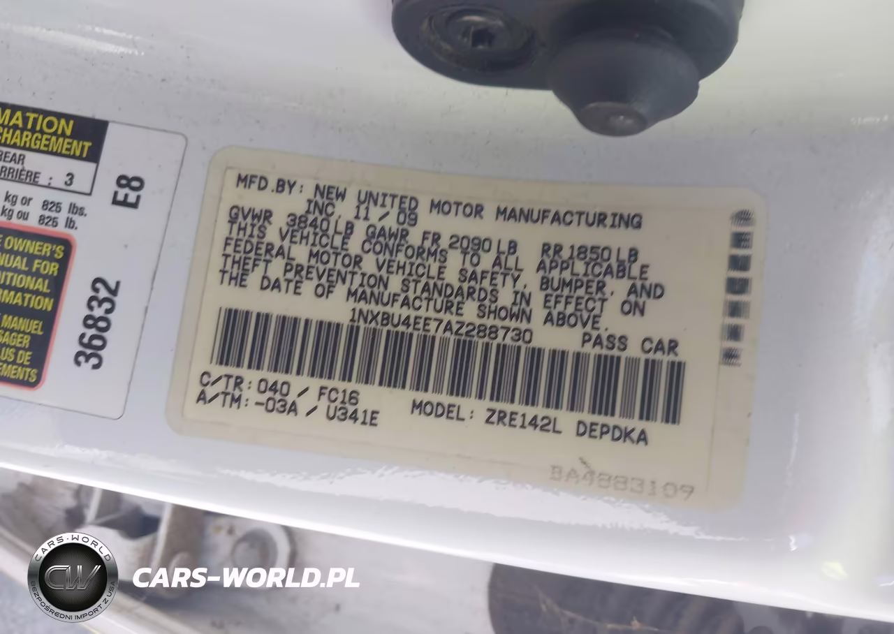 2010 Toyota Corolla Le VIN:1NXBU4EE7AZ288730 - 9