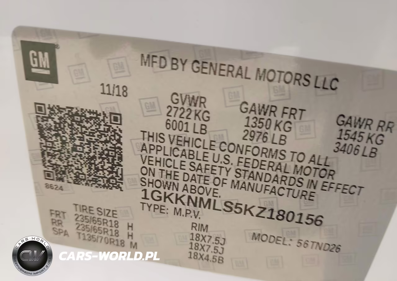 2019 GMC Acadia Slt-1 VIN:1GKKNMLS5KZ180156 - 9