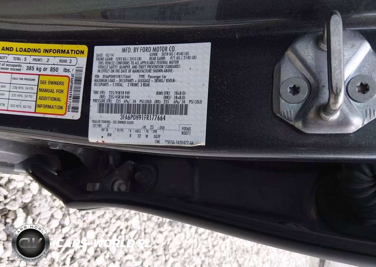 2015 Ford Fusion Se VIN:3FA6P0H91FR177664 - 9