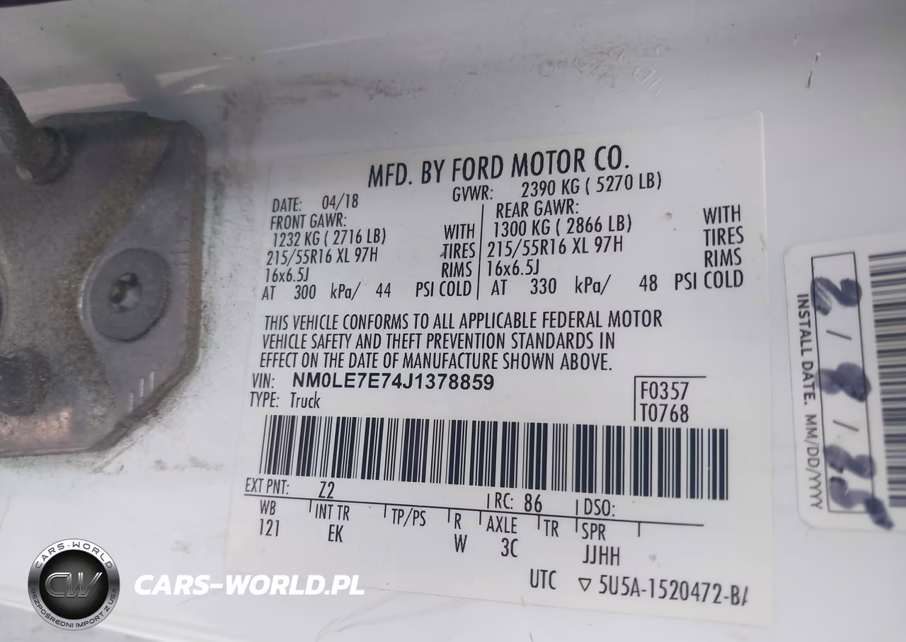 2018 Ford Transit Connect Xl VIN:NM0LE7E74J1378859 - 9