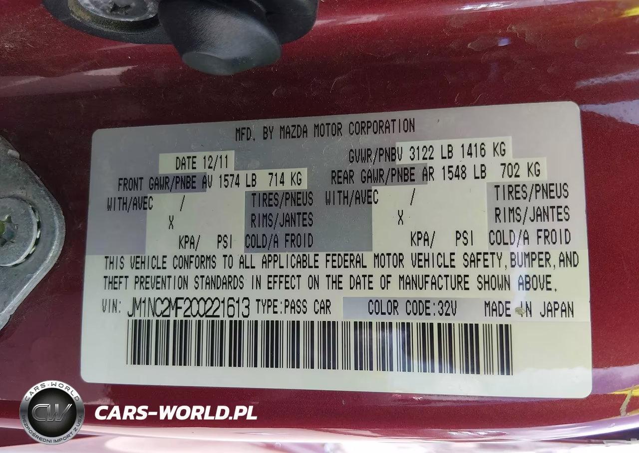 2012 Mazda Mx-5 Miata Touring VIN:JM1NC2MF2C0221613 - 9