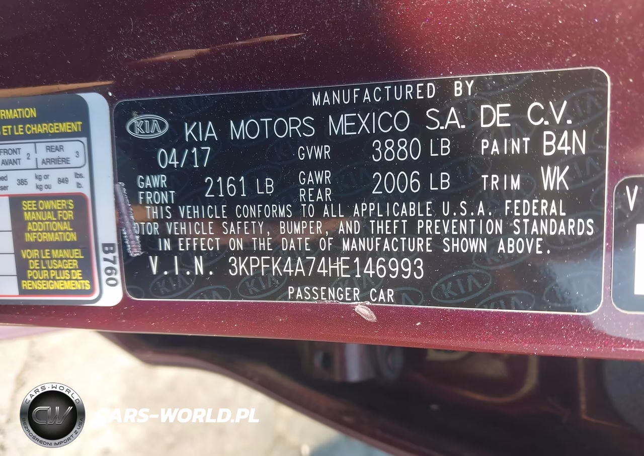 2017 Kia Forte Lx VIN:3KPFK4A74HE146993 - 9