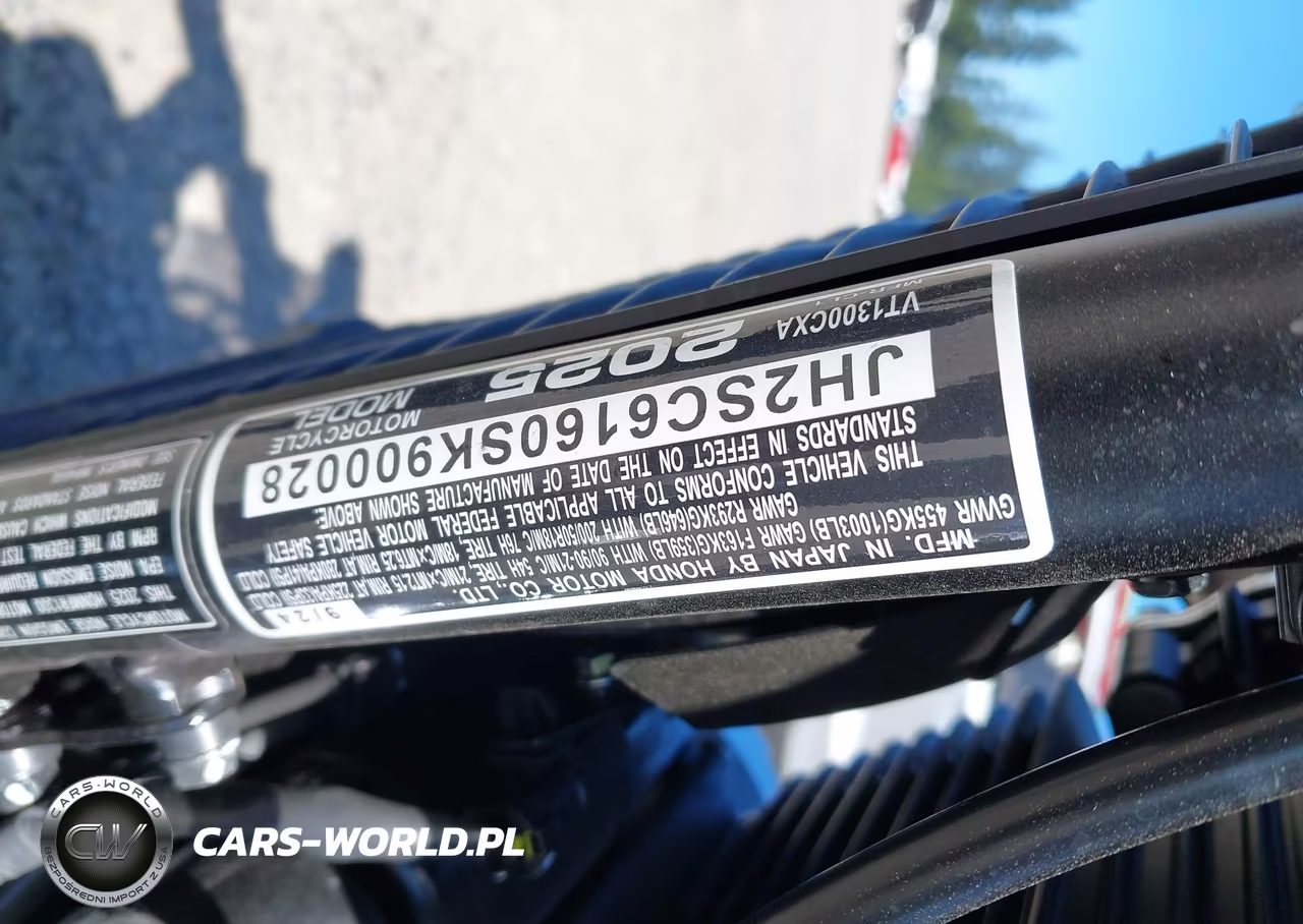 2025 Honda Vt1300 Cxa VIN:JH2SC6160SK900028 - 10