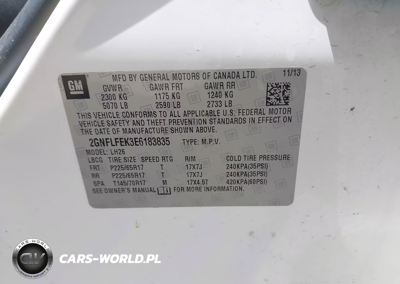 2014 Chevrolet Equinox Lt VIN:2GNFLFEK3E6183835 - 9