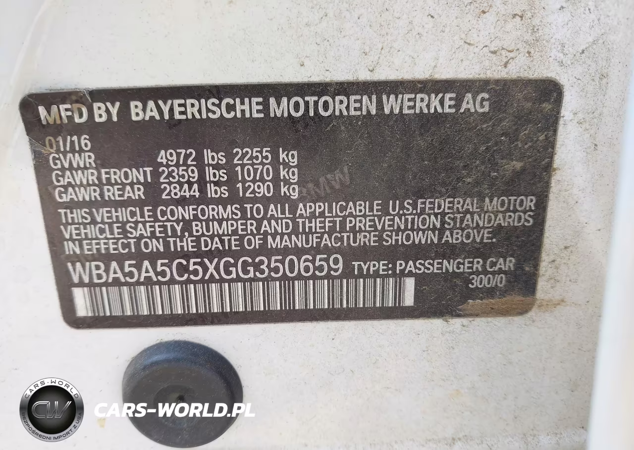 2016 BMW 528I VIN:WBA5A5C5XGG350659 - 9