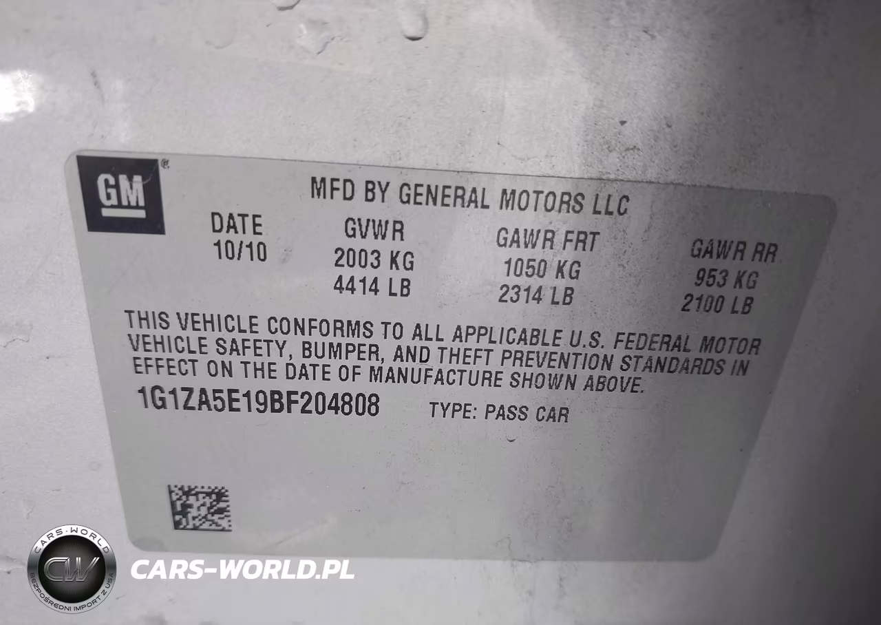 2011 Chevrolet Malibu Ls VIN:1G1ZA5E19BF204808 - 9