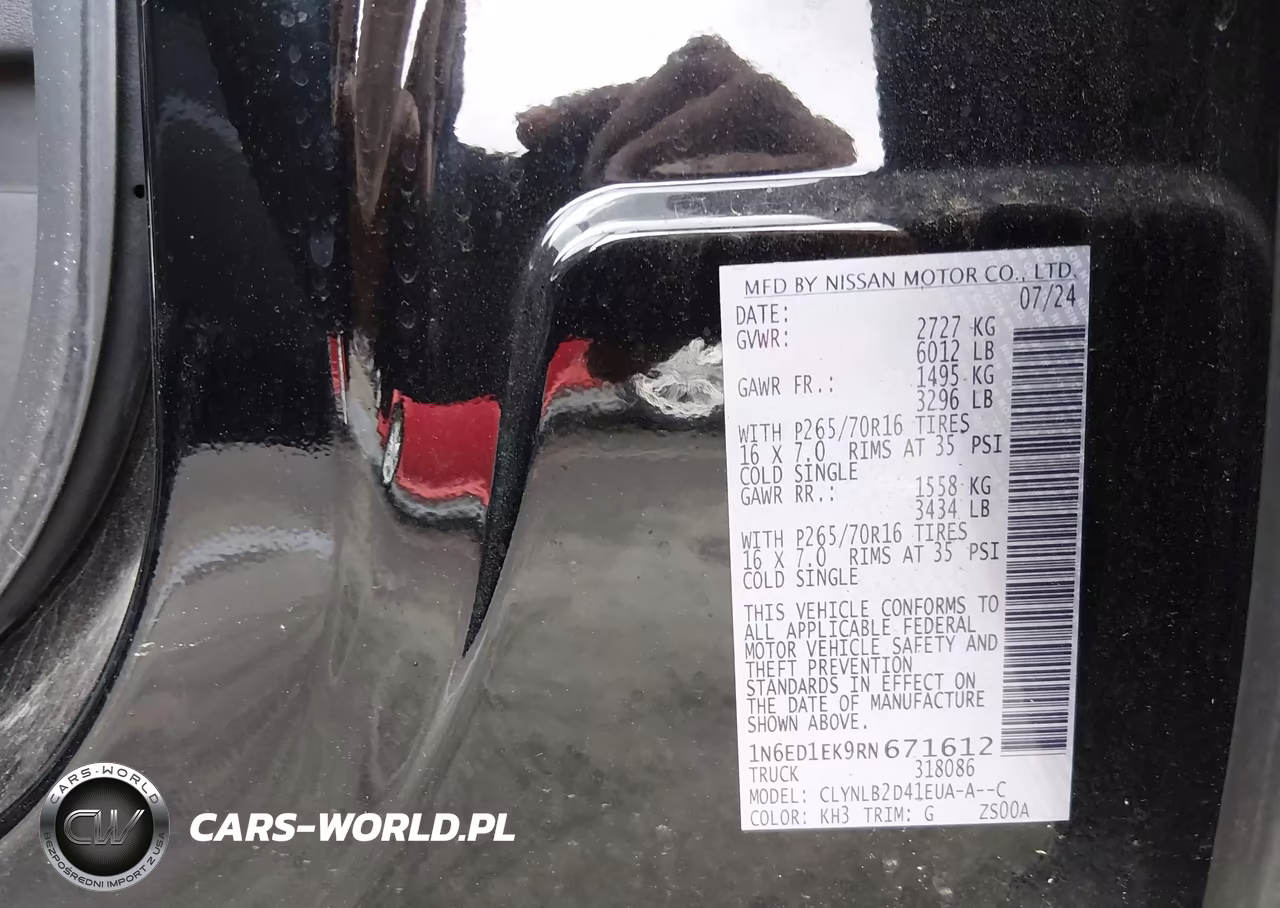 2024 Nissan Frontier Sv 4X4 VIN:1N6ED1EK9RN671612 - 9