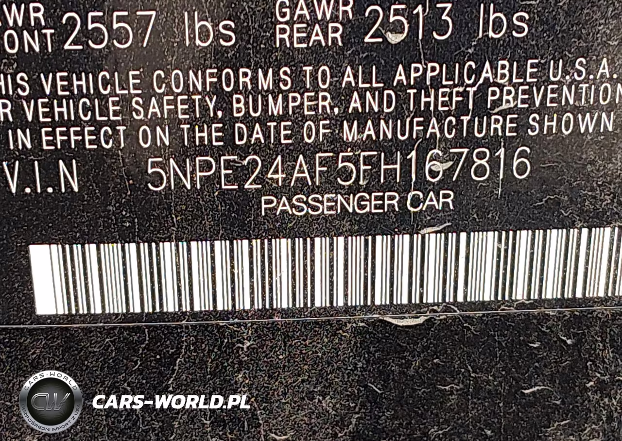 2015 Hyundai Sonata Se VIN:5NPE24AF5FH167816 - 9