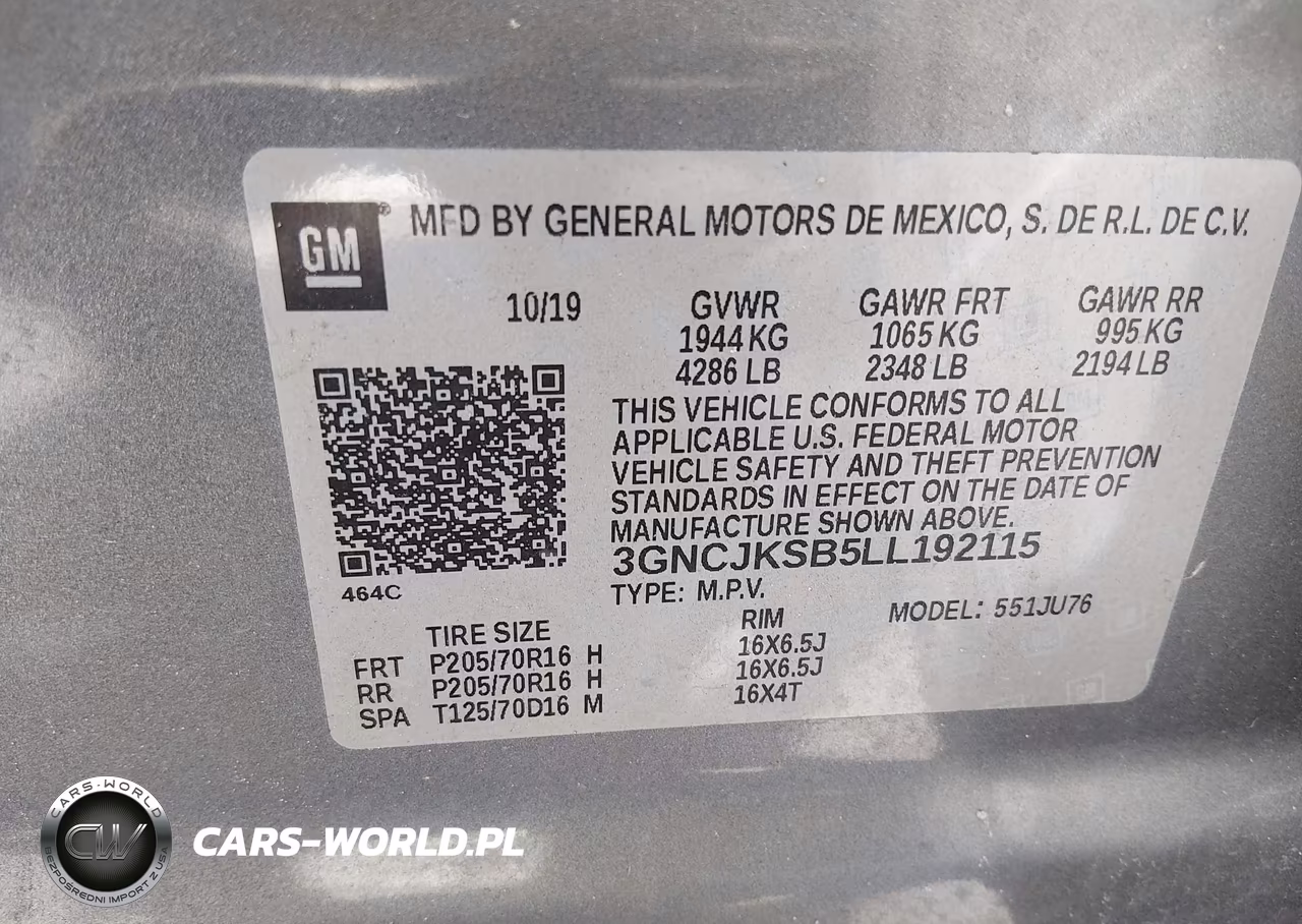2020 Chevrolet Trax Fwd Ls VIN:3GNCJKSB5LL192115 - 9